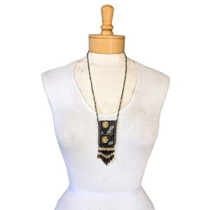 vintage pouch necklace